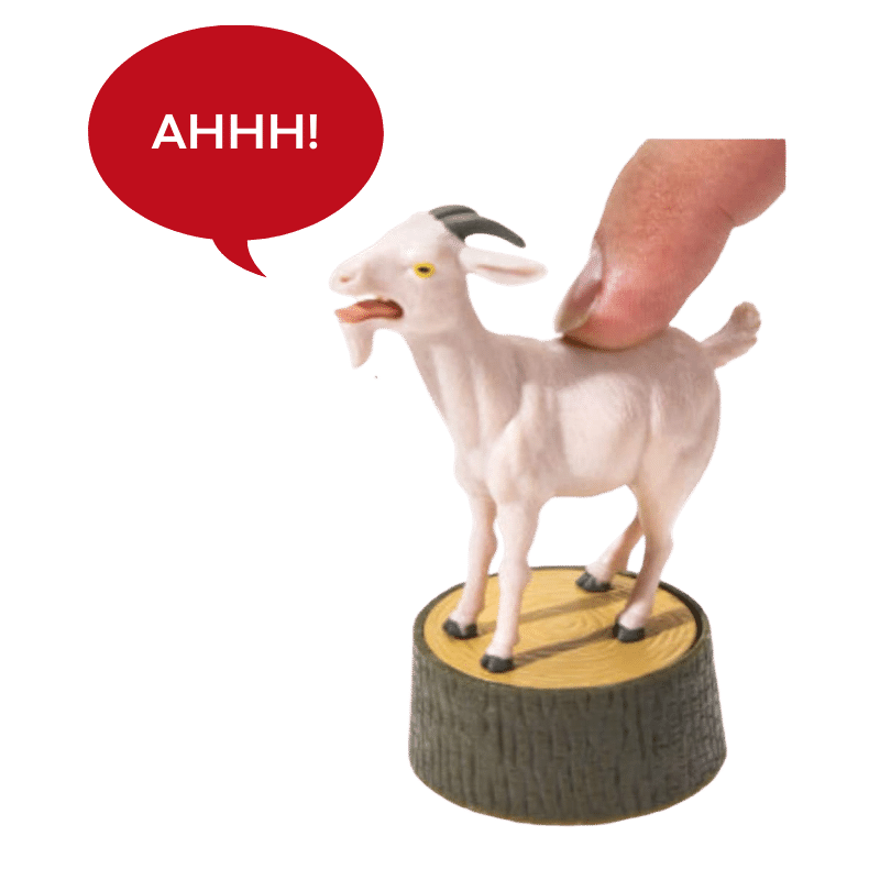 a screaming goat toy