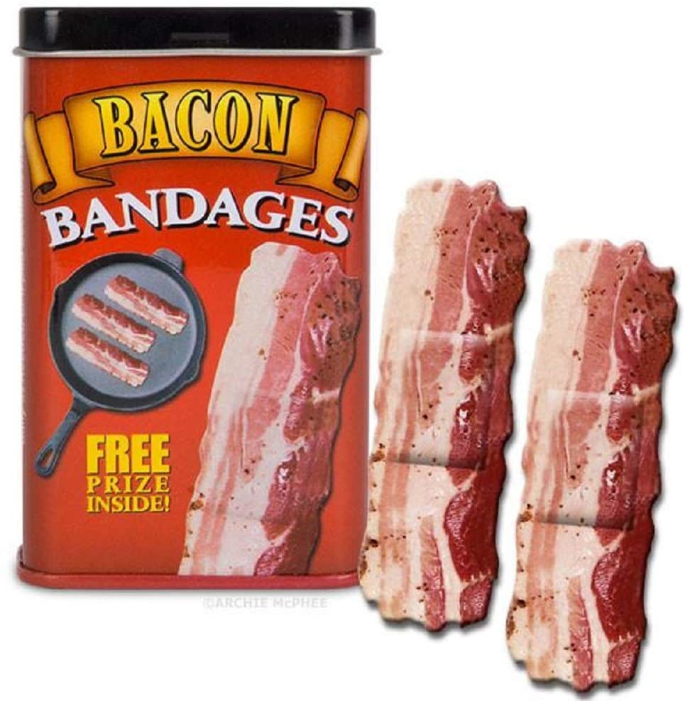 funny bacon bandaids