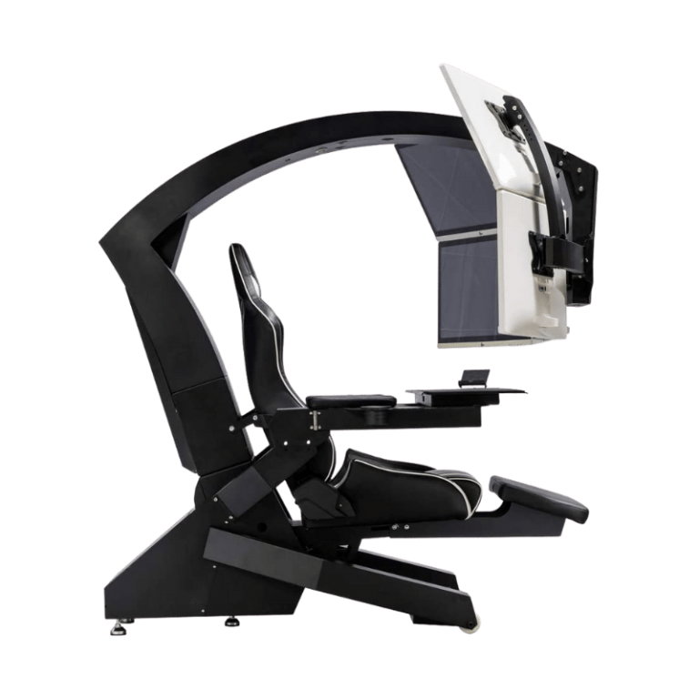 The Ultimate Gaming Chair W 3 Monitor Mounts Ergonomic 