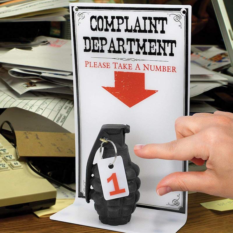 Complaint Department Grenade Sign 8