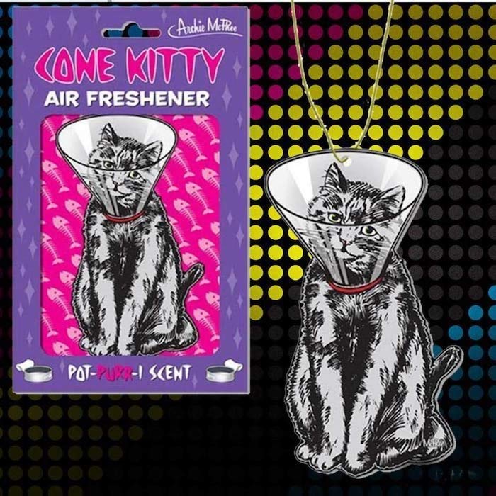 kitty cat cone air freshener for your car