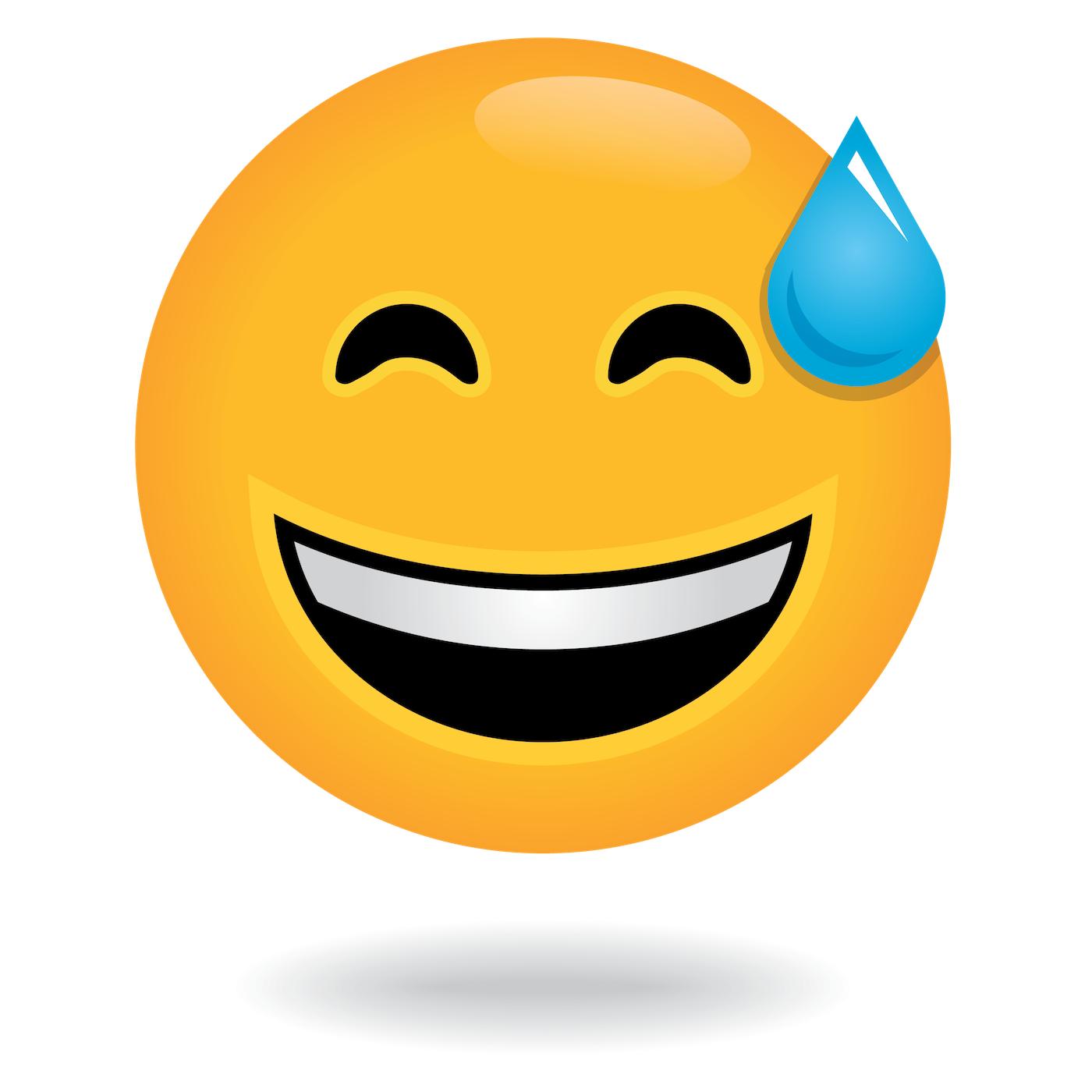 define awesome laughing emoji