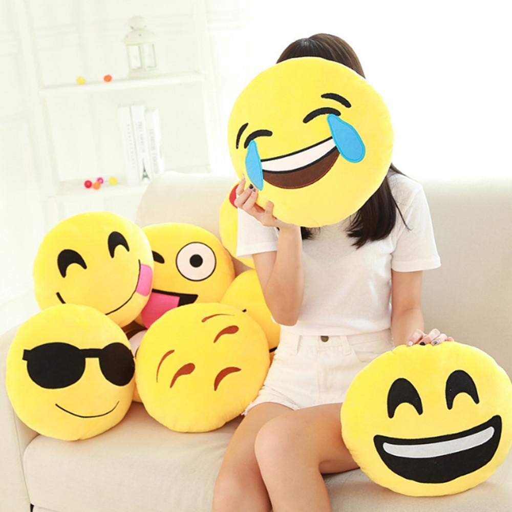 Stuffed best sale emoji pillows