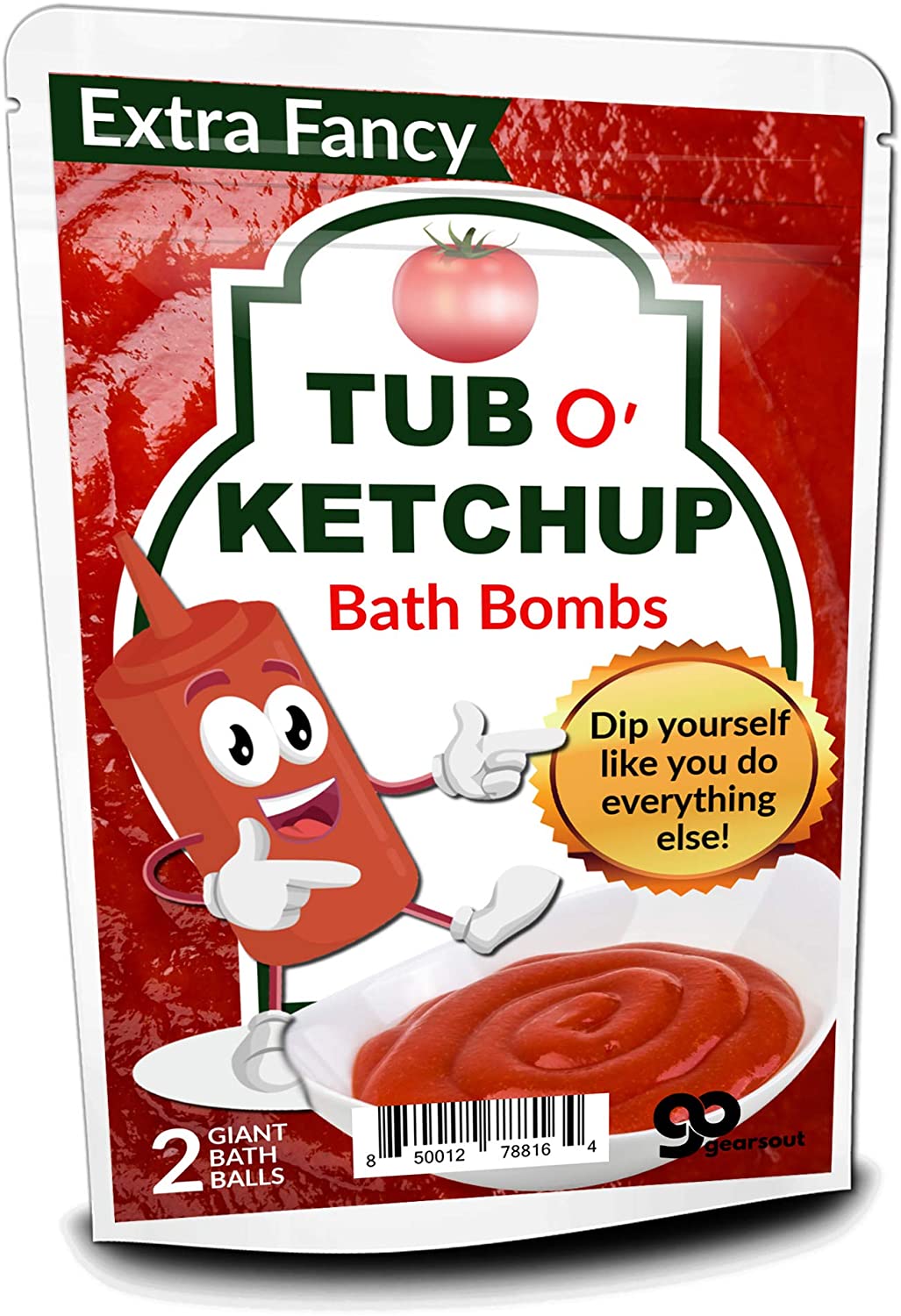 tub o ketchup red bath bombs
