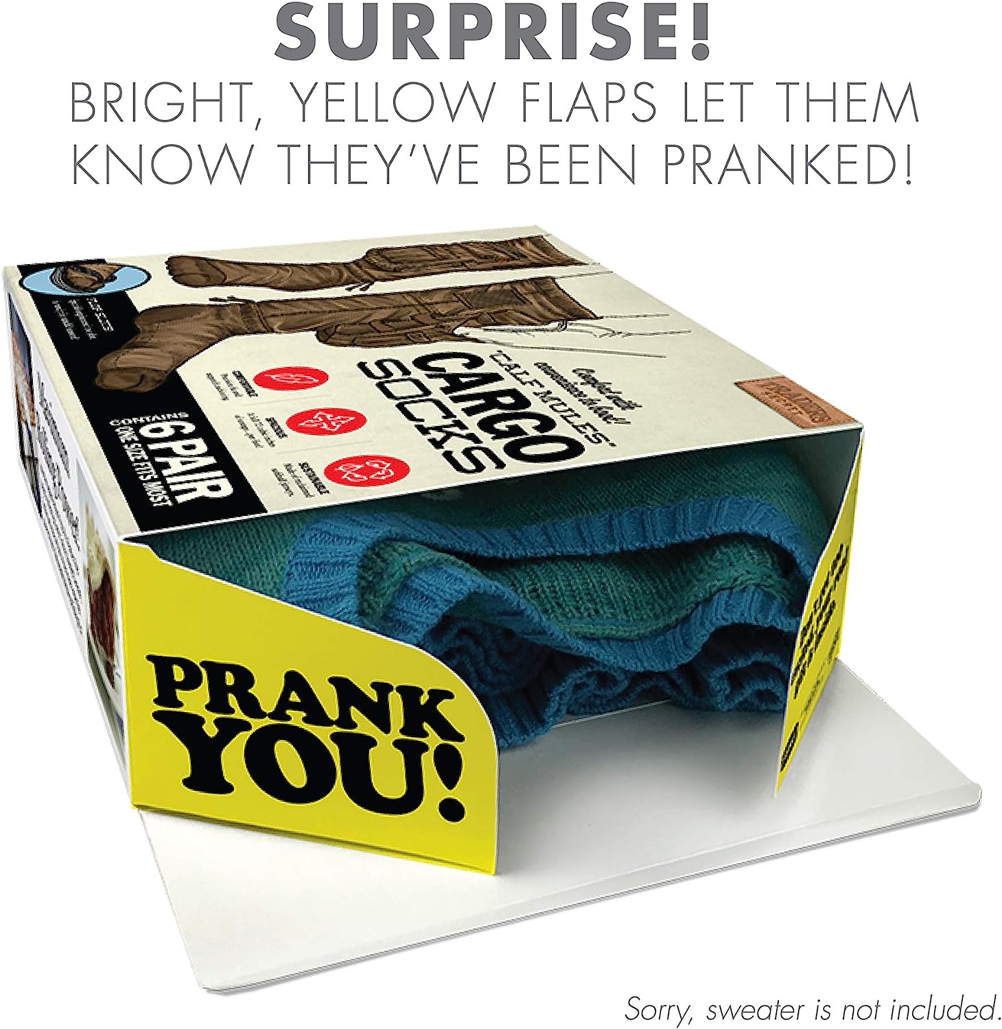 cargo socks box prank