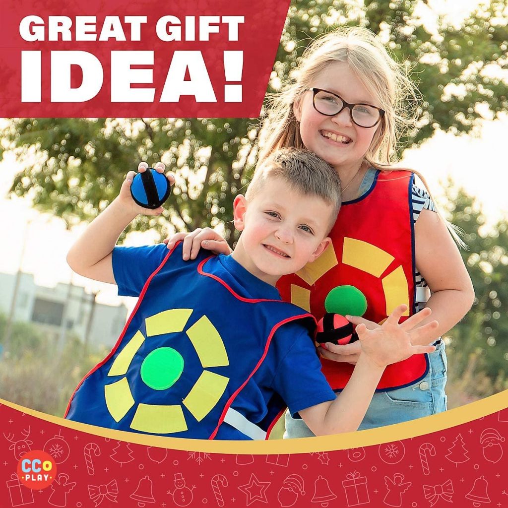 The Best Dodgeball Tag Game For Kids +6 Dodgeballs, 2 Vests