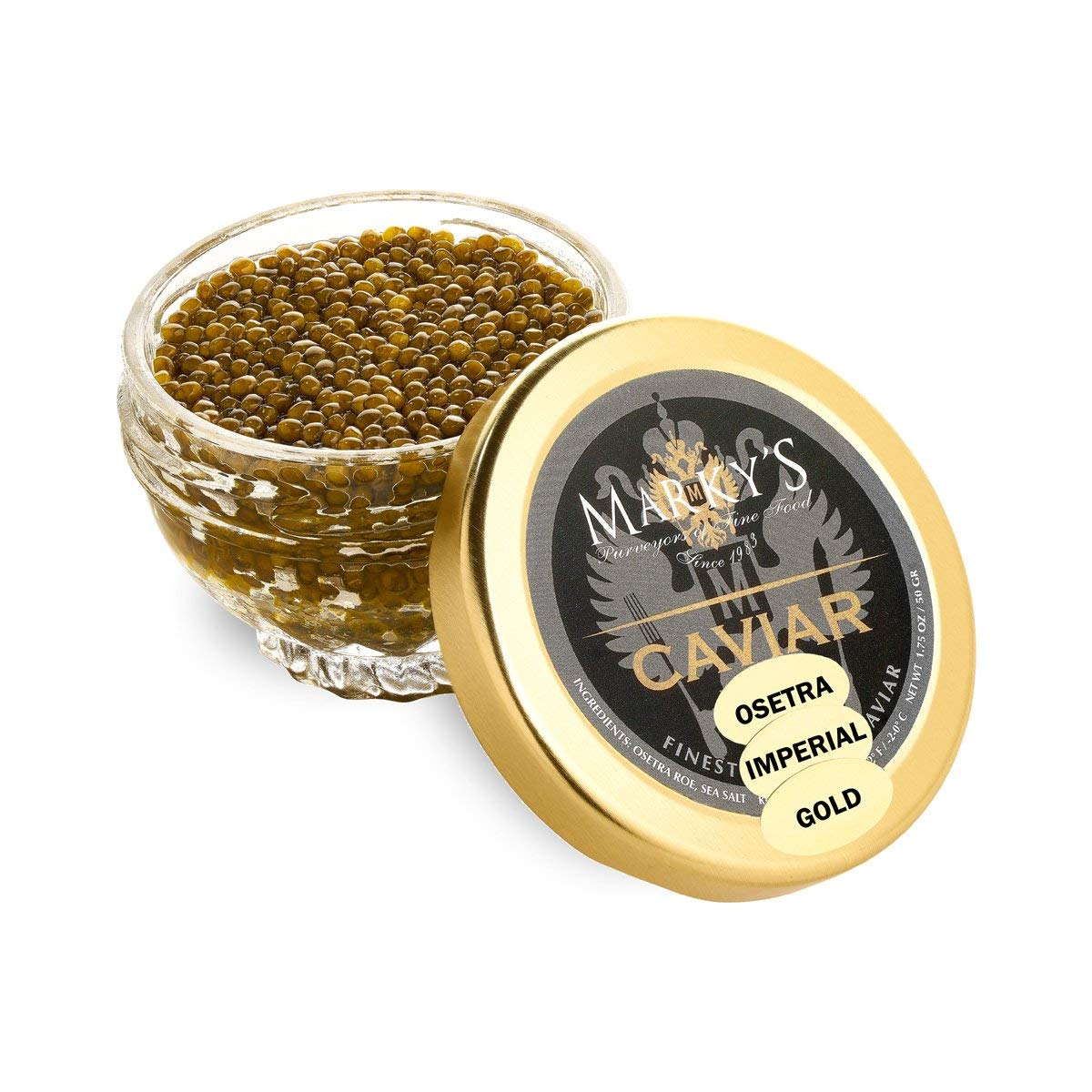 extravagant expensive gold caviar