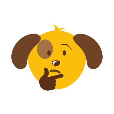 thinking puppy emoji