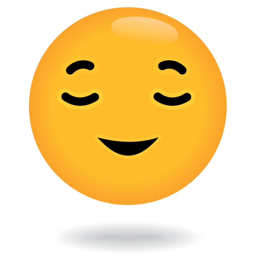 define awesome relaxed emoji