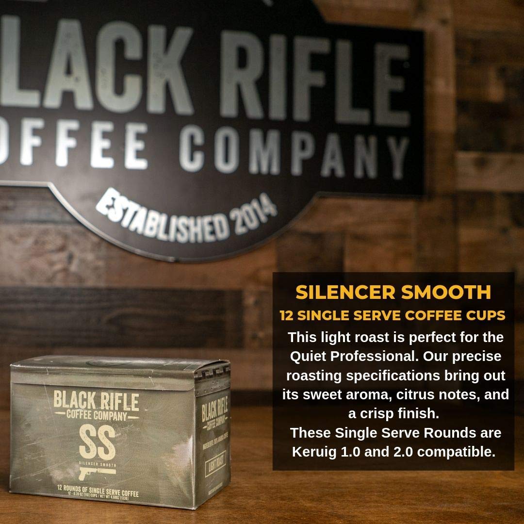 12 Cups of Silencer Smooth Coffee From Black Rifle Coffee Company